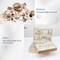 Earring Jewelry Box For Women Girl Stud Organizer, 4 Layers Girl Jewelry Organizer Box With Lock Earring Holder Organizer Necklace Ring Jewelry Organizer Box For Girls (Champagne, 4 layer)